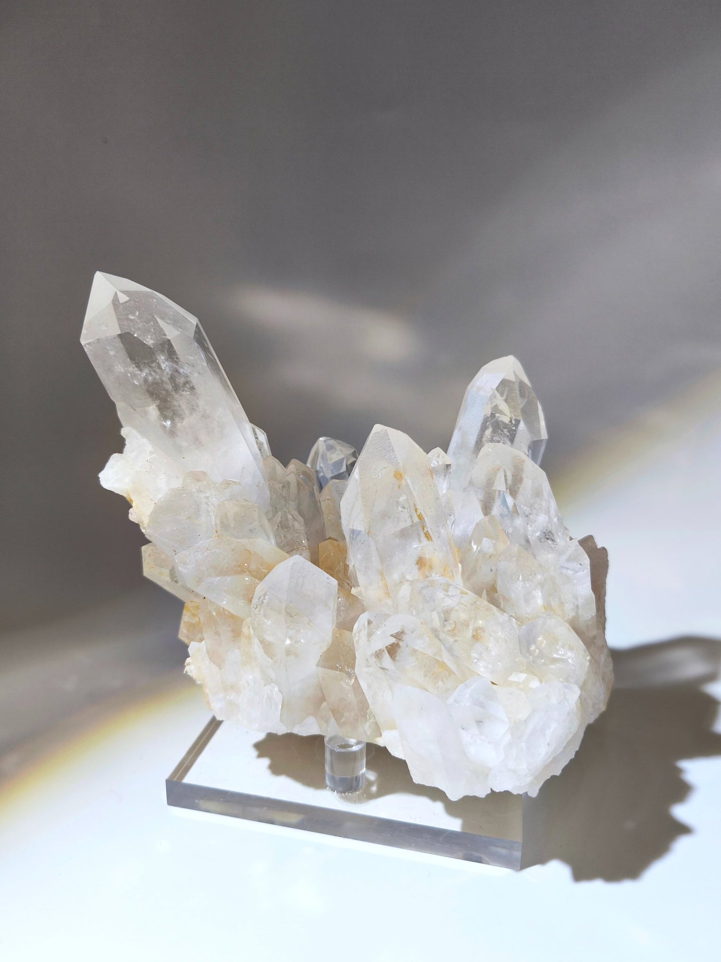白晶簇 水晶簇 晶簇 大晶簇 白水晶 淨化消磁 水晶原石 香港水晶店 淨化手串 lemurianquartz 能量棒 clear quartz cluster 多角 提升洞察力