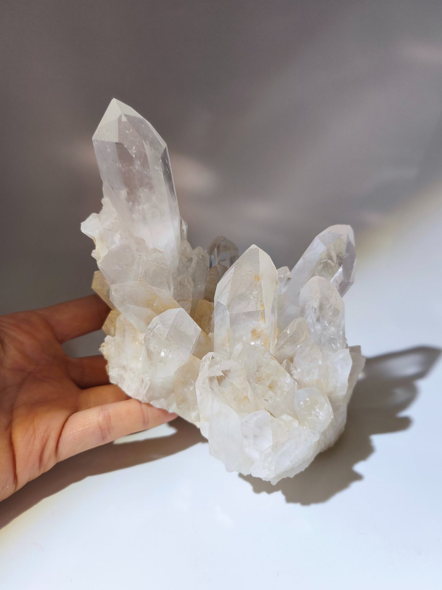 白晶簇 水晶簇 晶簇 大晶簇 白水晶 淨化消磁 水晶原石 香港水晶店 淨化手串 lemurianquartz 能量棒 clear quartz cluster 多角 淨化能量場
