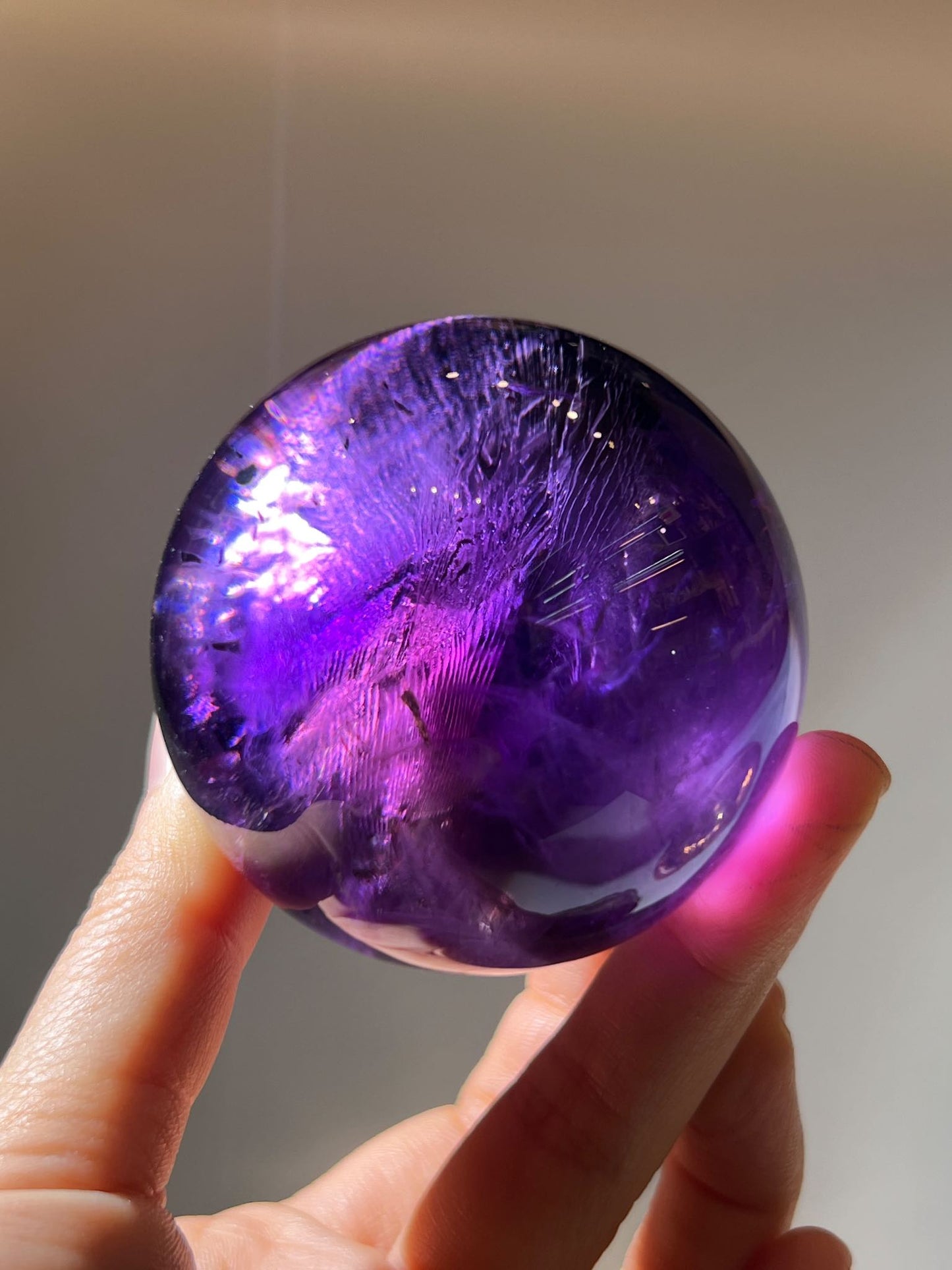 紫晶球 水晶球 紫水晶 權杖水晶 晶球 紫水晶功效 紫晶功效 風水晶球 紫晶擺設 水晶擺設 南無水晶 namucrystal amethyst ball 指紋水晶