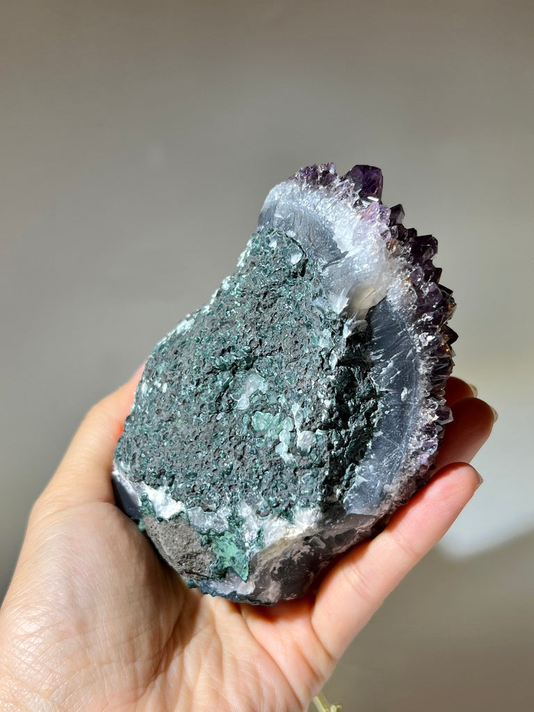 【NAMU推薦!】收藏品紫鈦簇(滿鈦,閃透)