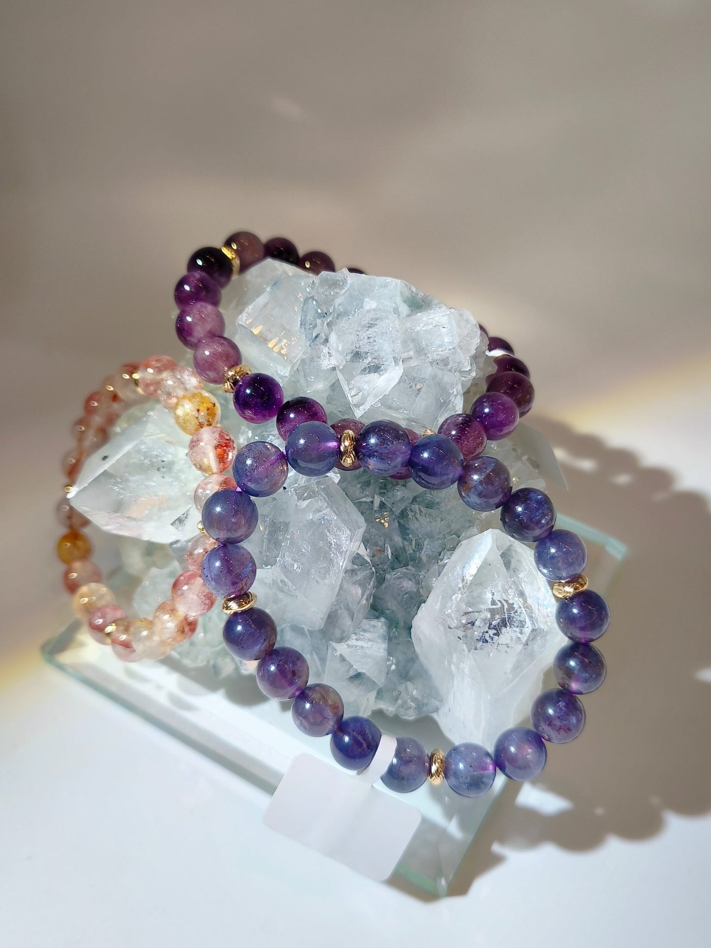 Apophyllite India 淨化水晶 淨化手鏈 魚眼石用途 什麼是魚眼石 水晶原石淨化