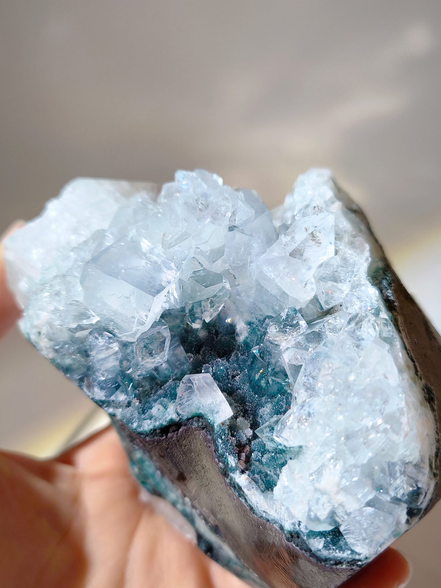 砂糖魚眼石 魚眼石 水晶能量淨化 Apophyllite India