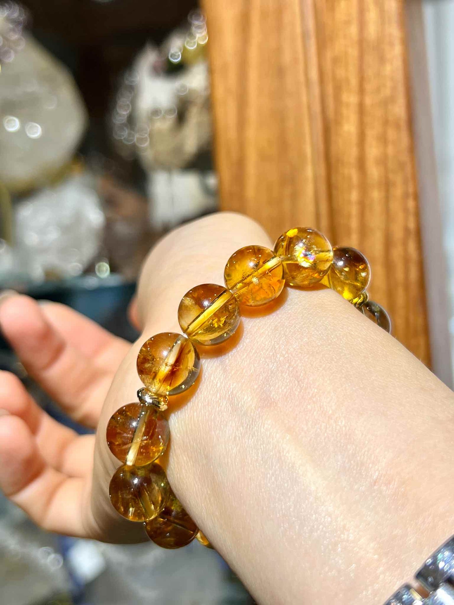 黃晶 黃阿賽 彩虹黃晶 金字塔水晶 招財黃晶