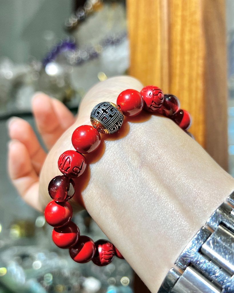 硃砂定制 硃砂 硃砂手串 硃砂手鏈