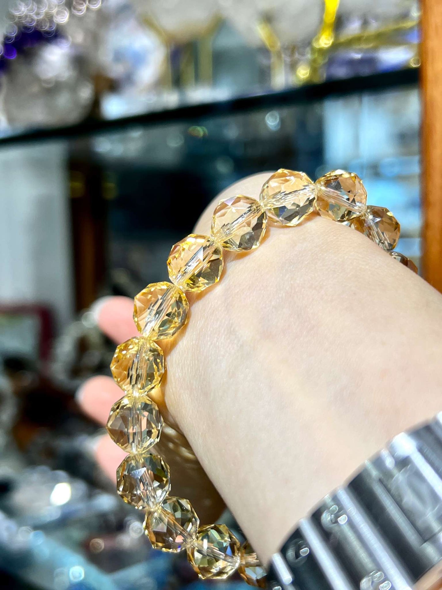 黃水晶 黃晶手鏈 黃晶財運 財運水晶 黃色水晶 招財水晶 香港水晶店 香港招財 星切水晶