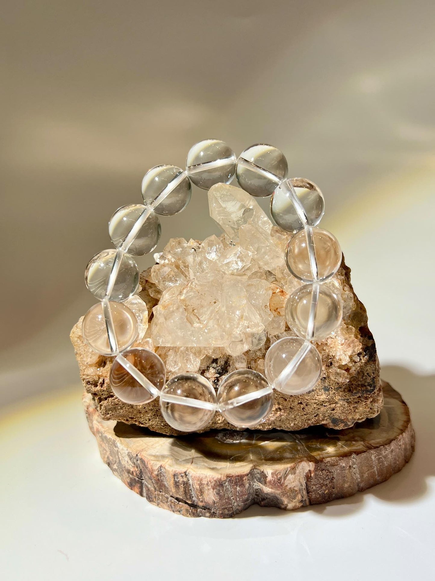 白水晶 白水晶手鏈 頂級白水晶 水晶手鏈 淨化水晶 白色水晶 南無水晶 水晶淨化 水晶手鏈 白水晶手串 天然白水晶 天然水晶