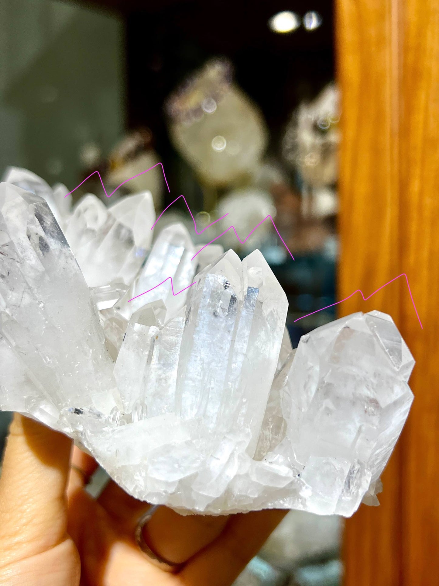 時光隧道水晶 哥倫比亞水晶 白晶簇 雙生水晶