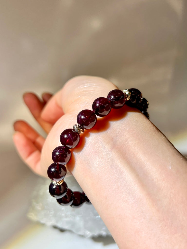 酒紅石榴石手鏈
