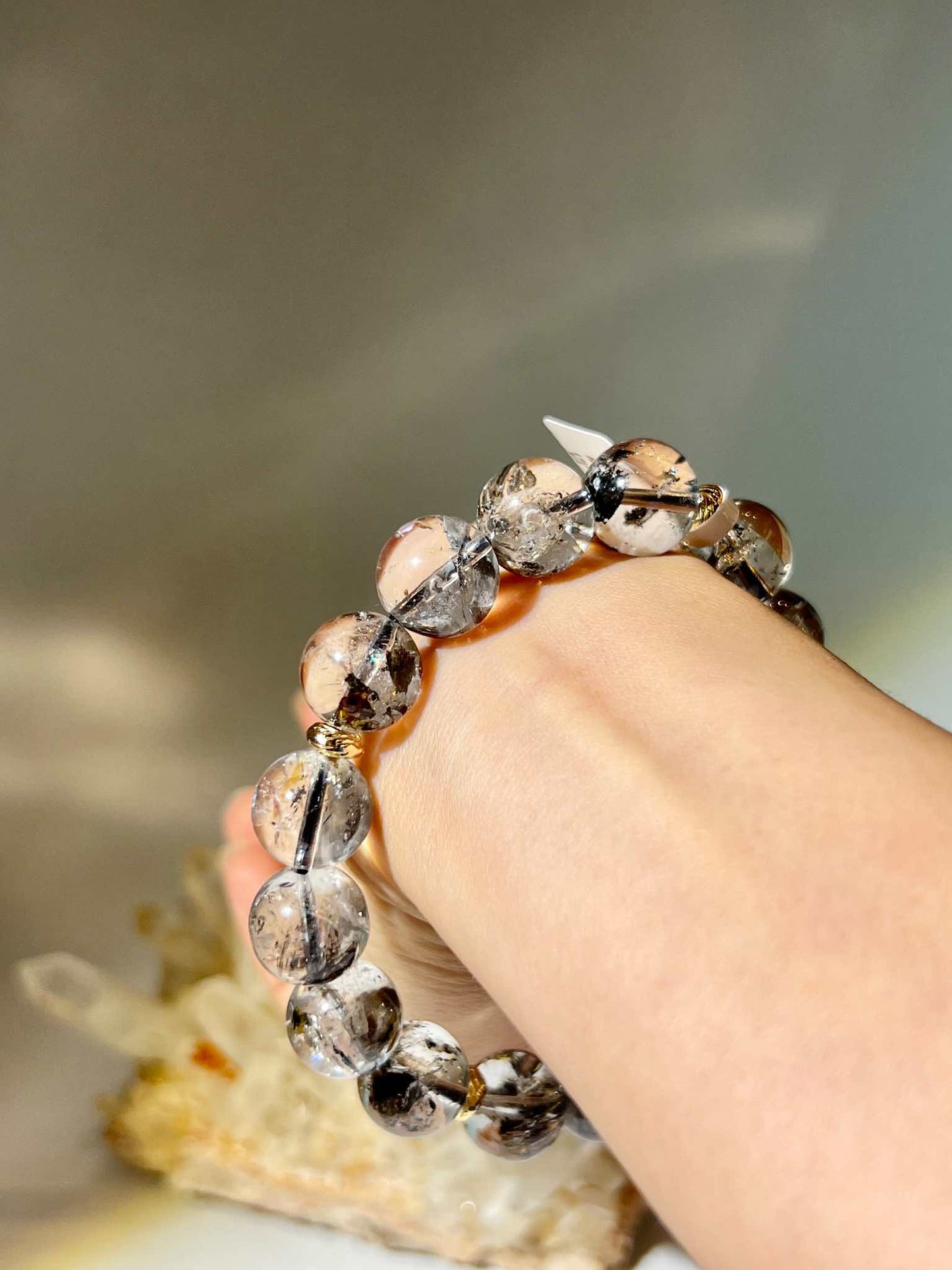 閃靈鑽手鏈 閃靈鑽 閃靈鑽水晶 閃靈鑽手串 白水晶 淨化水晶