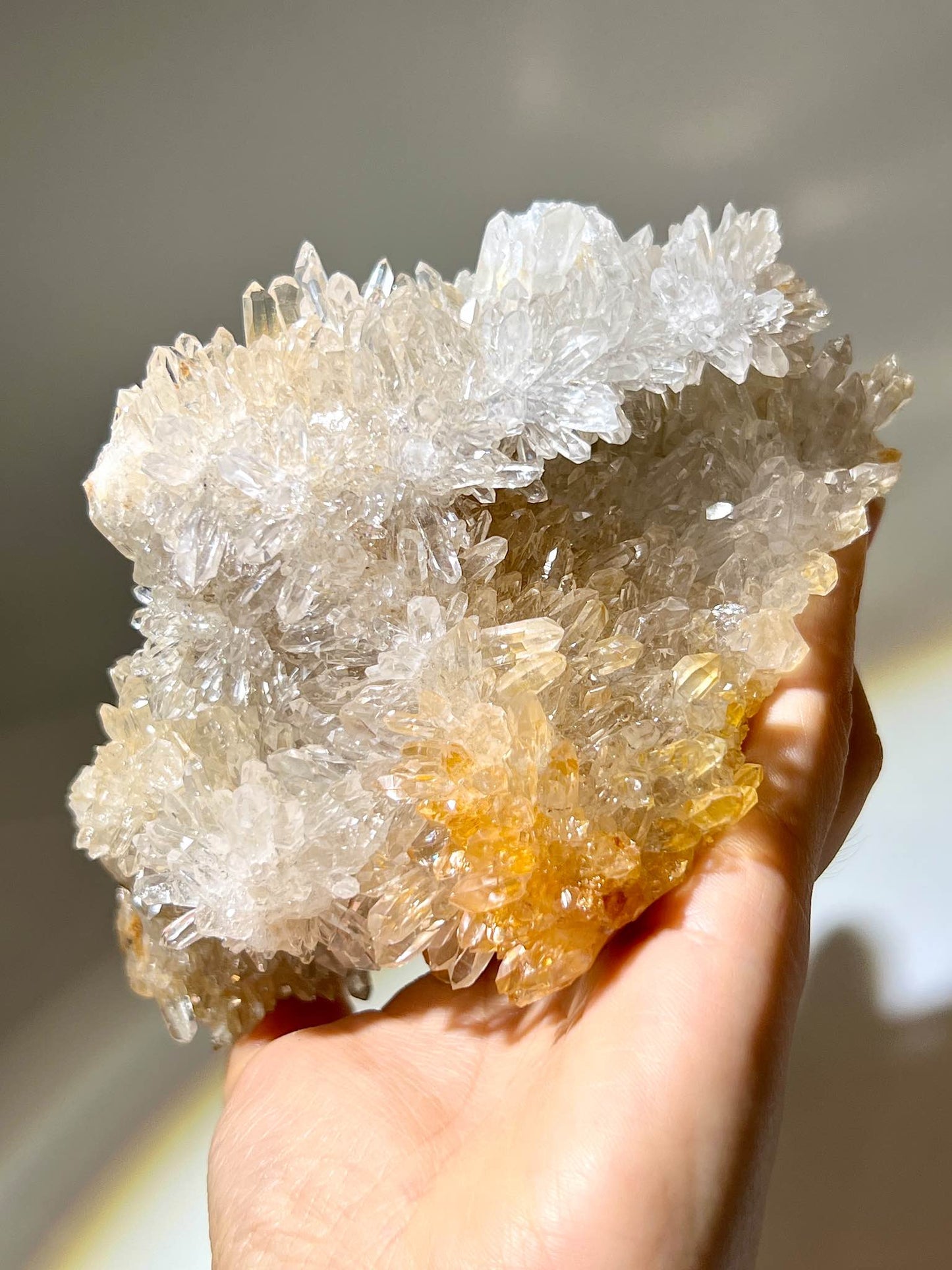 白晶簇 列姆水晶 雷姆利亞 列姆利亞水晶 雷姆水晶 晶簇 白水晶 淨化消磁 水晶原石 香港水晶店 淨化手串 lemurianquartz 黃晶簇
