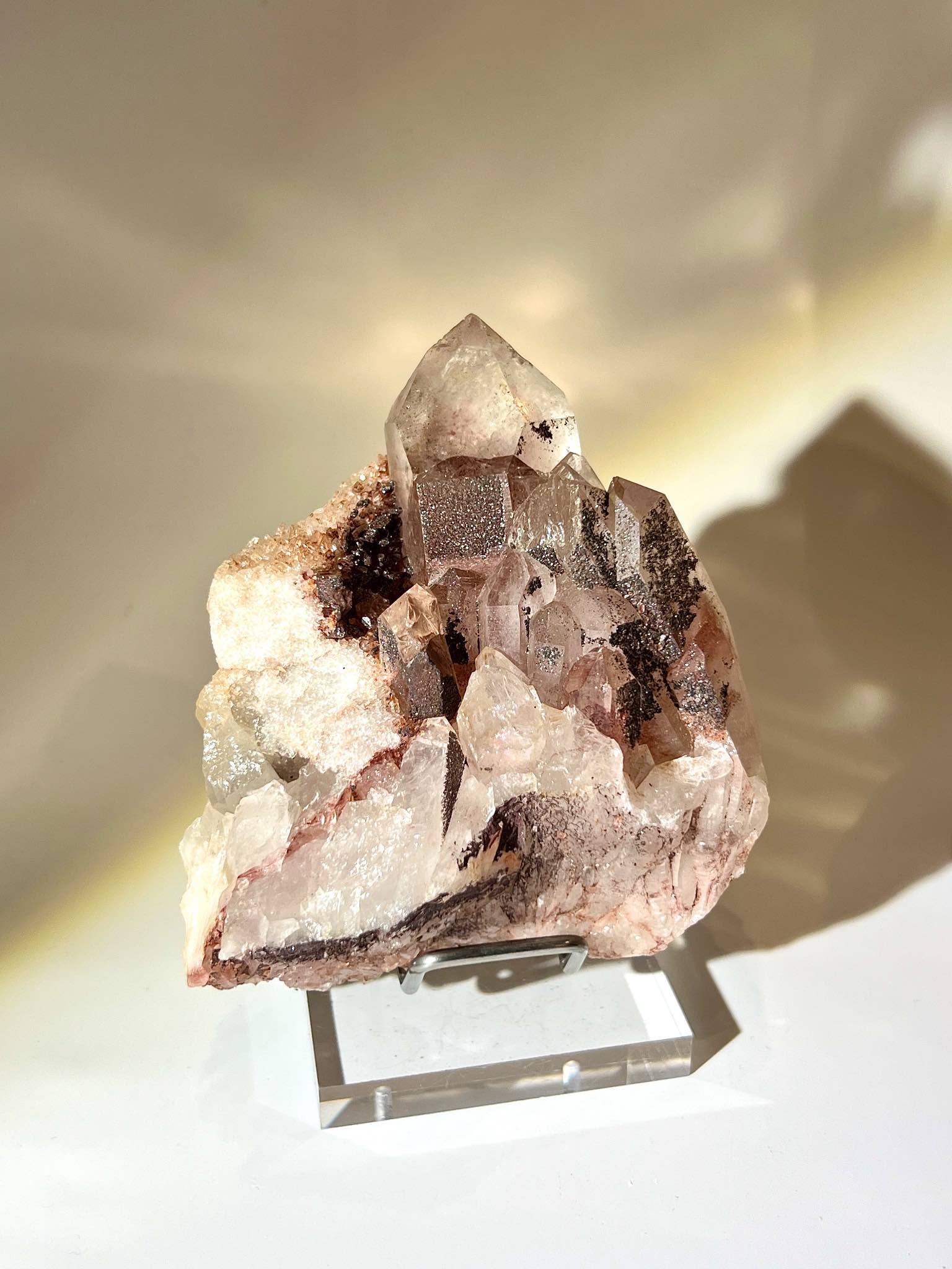 Hematite quartz 水晶 能量 Tanzanian Red Phantom Quartz 坦桑尼亞赤