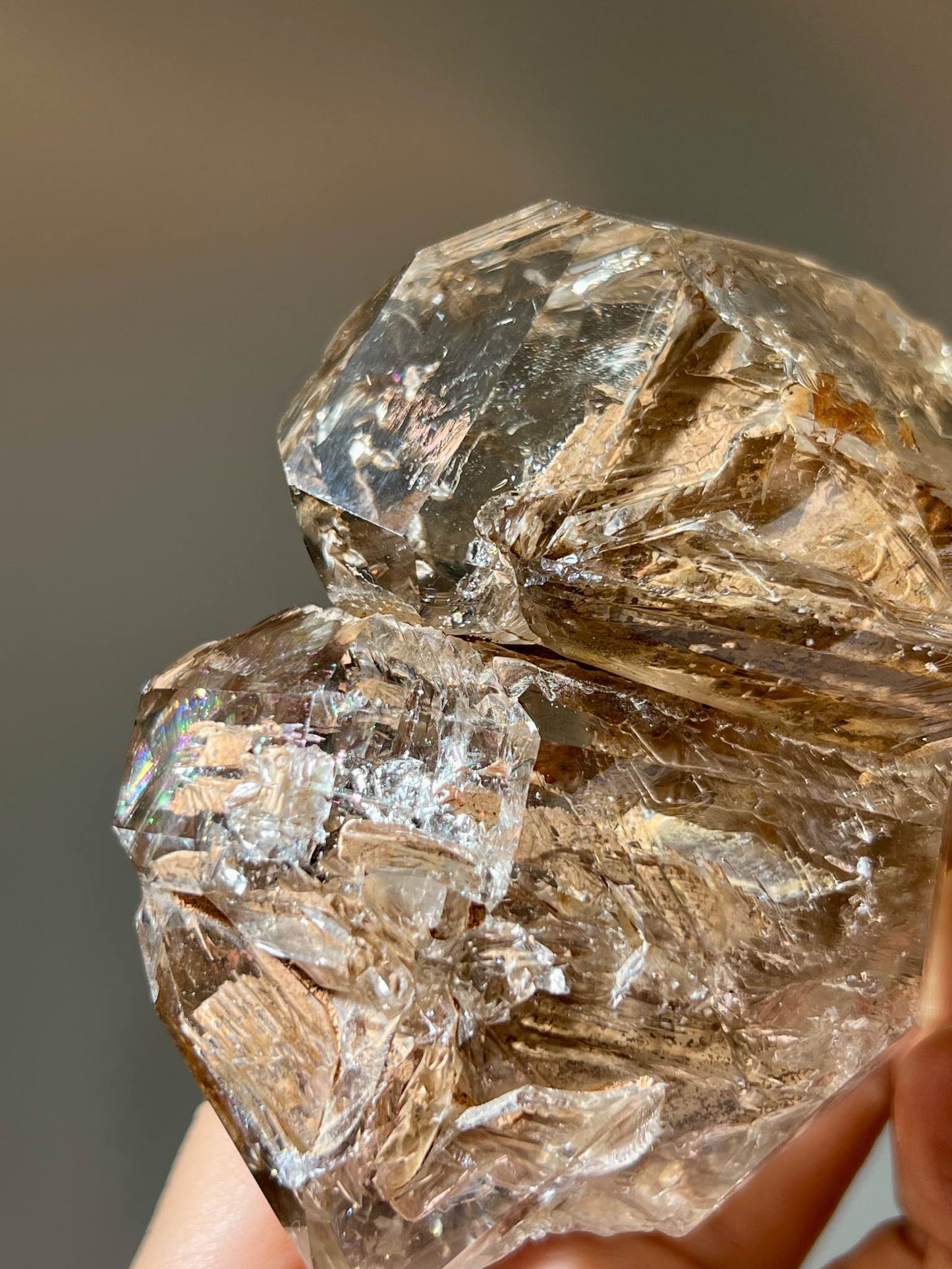 骸骨閃靈鑽 骸骨水晶 skeletal Herkimer diamond 美國閃靈鑽 赫基蒙閃靈鑽 閃靈鑽 香港閃靈鑽 白水晶 白晶 水晶 天然水晶 南無水晶 namucrystal 雙尖水晶