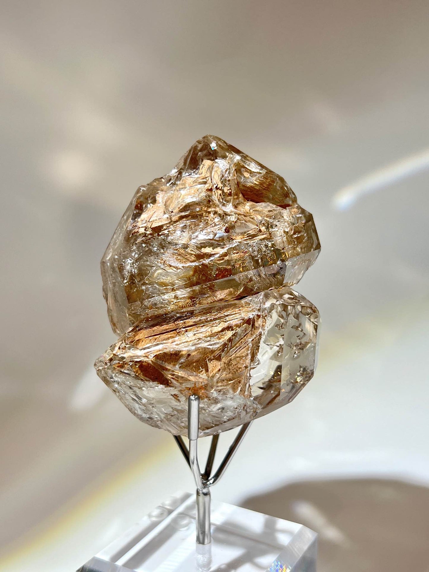 骸骨閃靈鑽 骸骨水晶 skeletal Herkimer diamond 美國閃靈鑽 赫基蒙閃靈鑽 閃靈鑽 香港閃靈鑽 白水晶 白晶 水晶 天然水晶 南無水晶 namucrystal