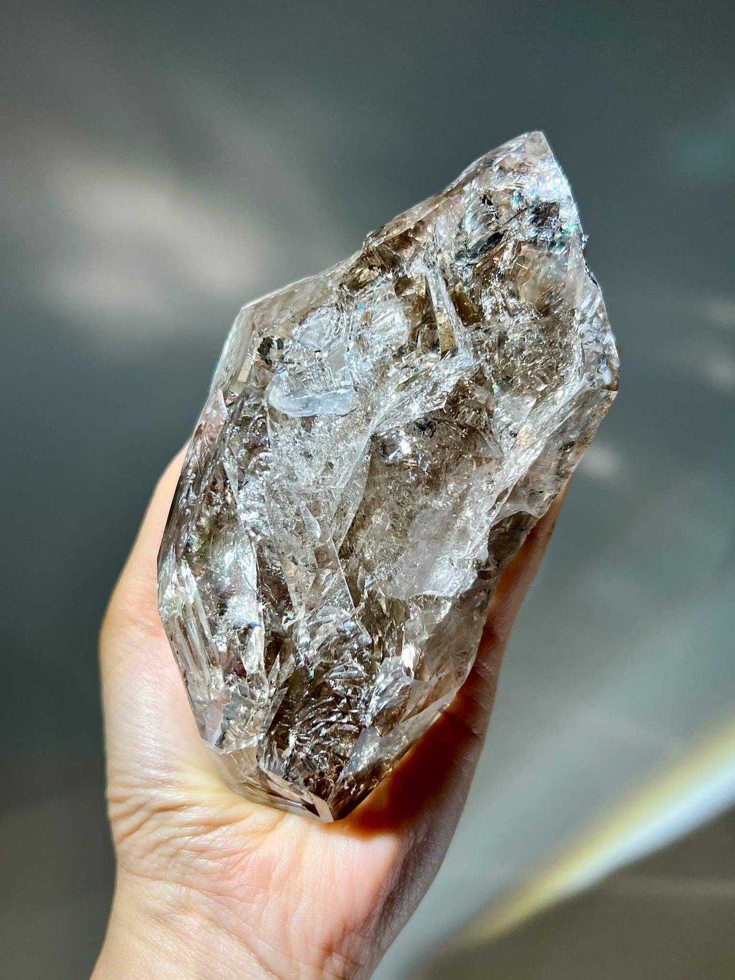 骸骨閃靈鑽 骸骨水晶 skeletal Herkimer diamond 美國閃靈鑽 赫基蒙閃靈鑽 閃靈鑽 香港閃靈鑽 白水晶 白晶 水晶 天然水晶 南無水晶 namucrystal 骨幹水晶 骨幹閃靈鑽 香港水晶店