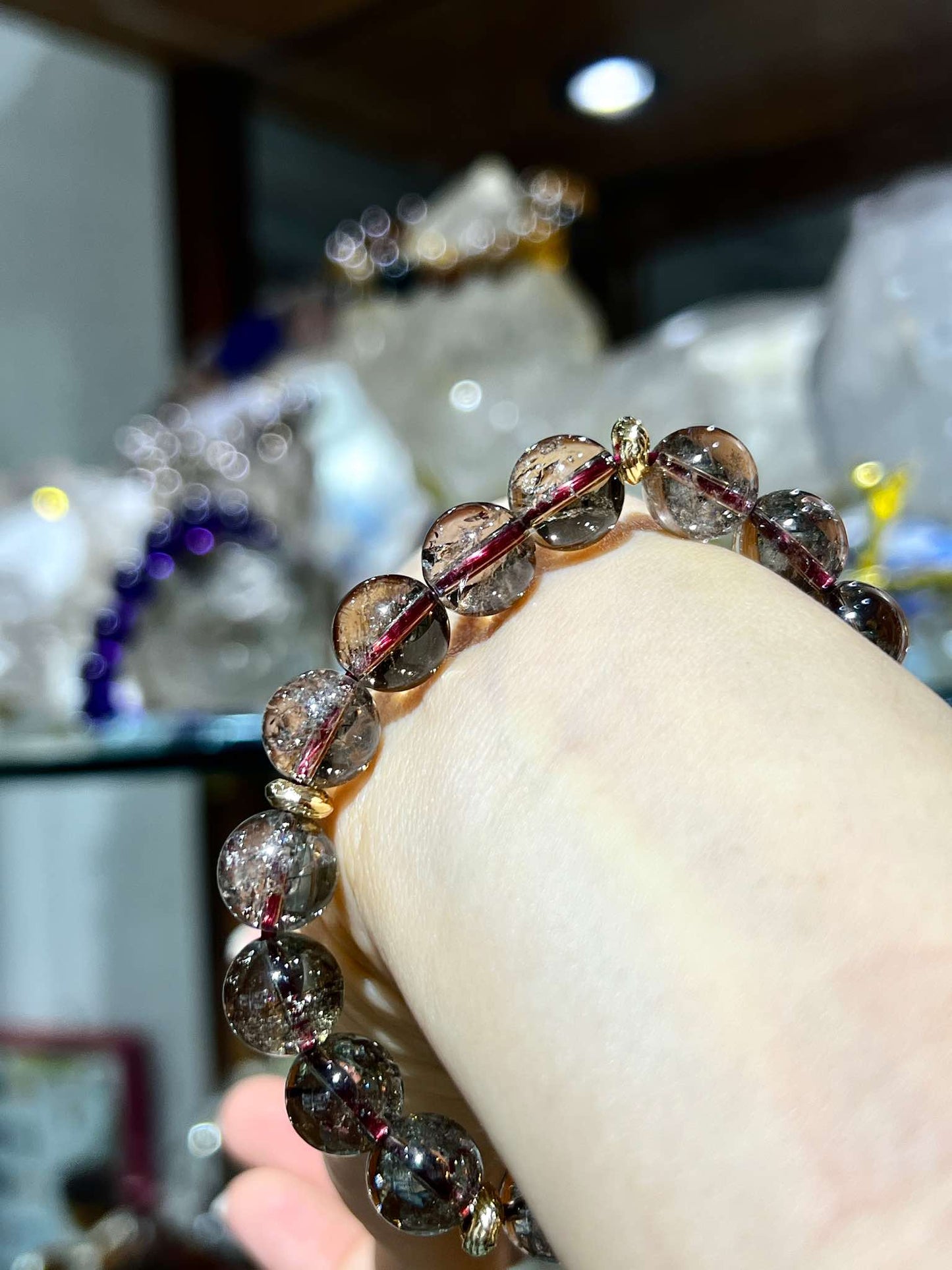 茶晶 茶晶手鏈 煙晶 煙晶手鏈 海底輪水晶 水晶手鏈 香港水晶 水晶手串