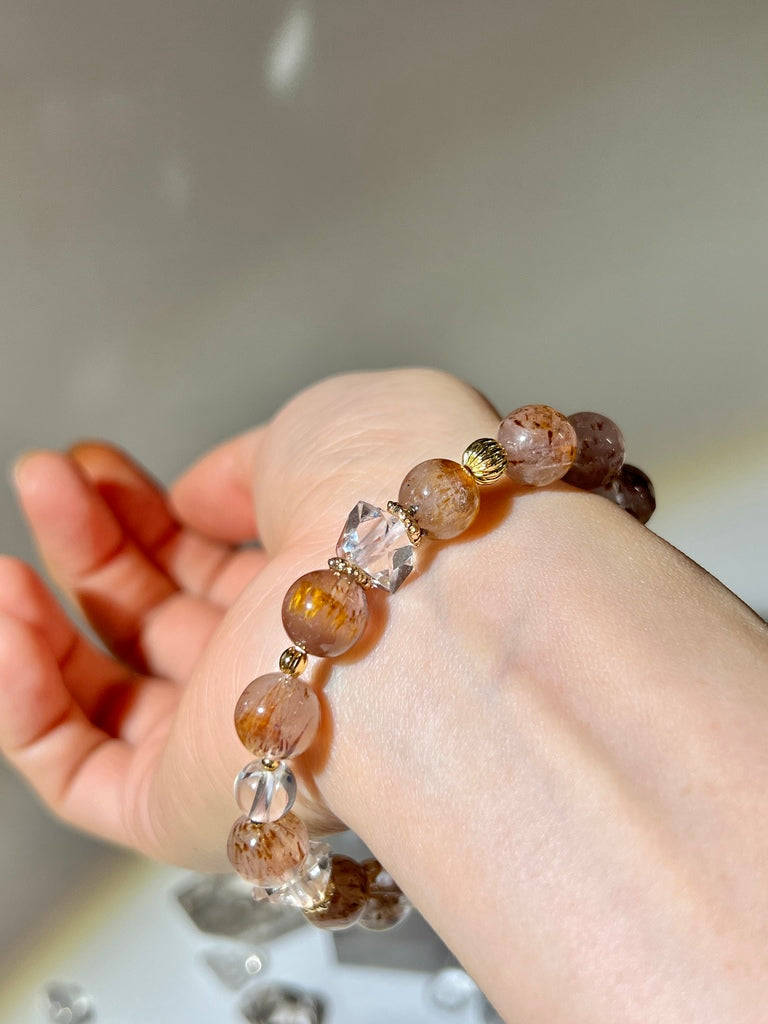 紫鈦閃靈鑽手鏈