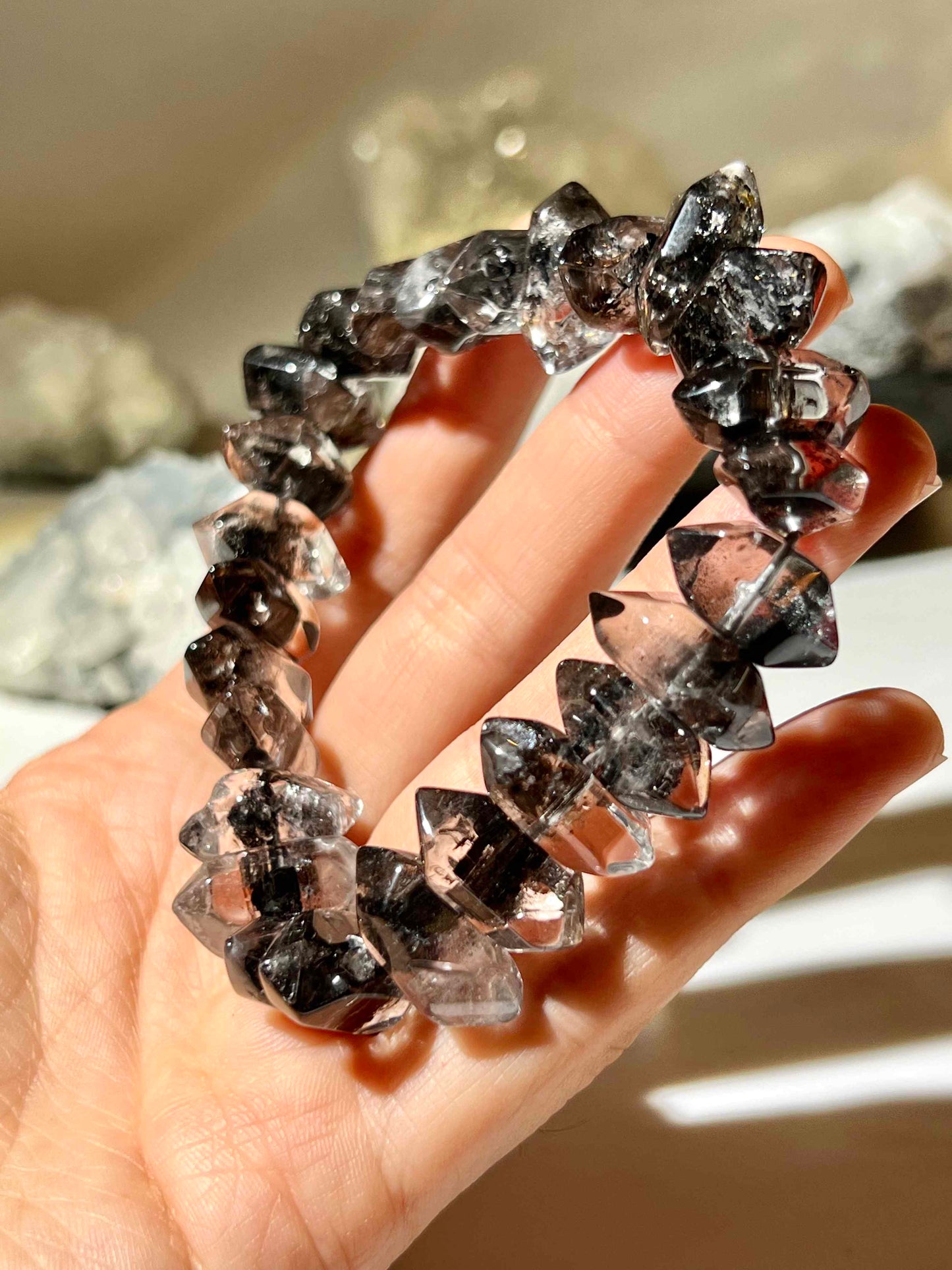 不規則閃靈鑽手串