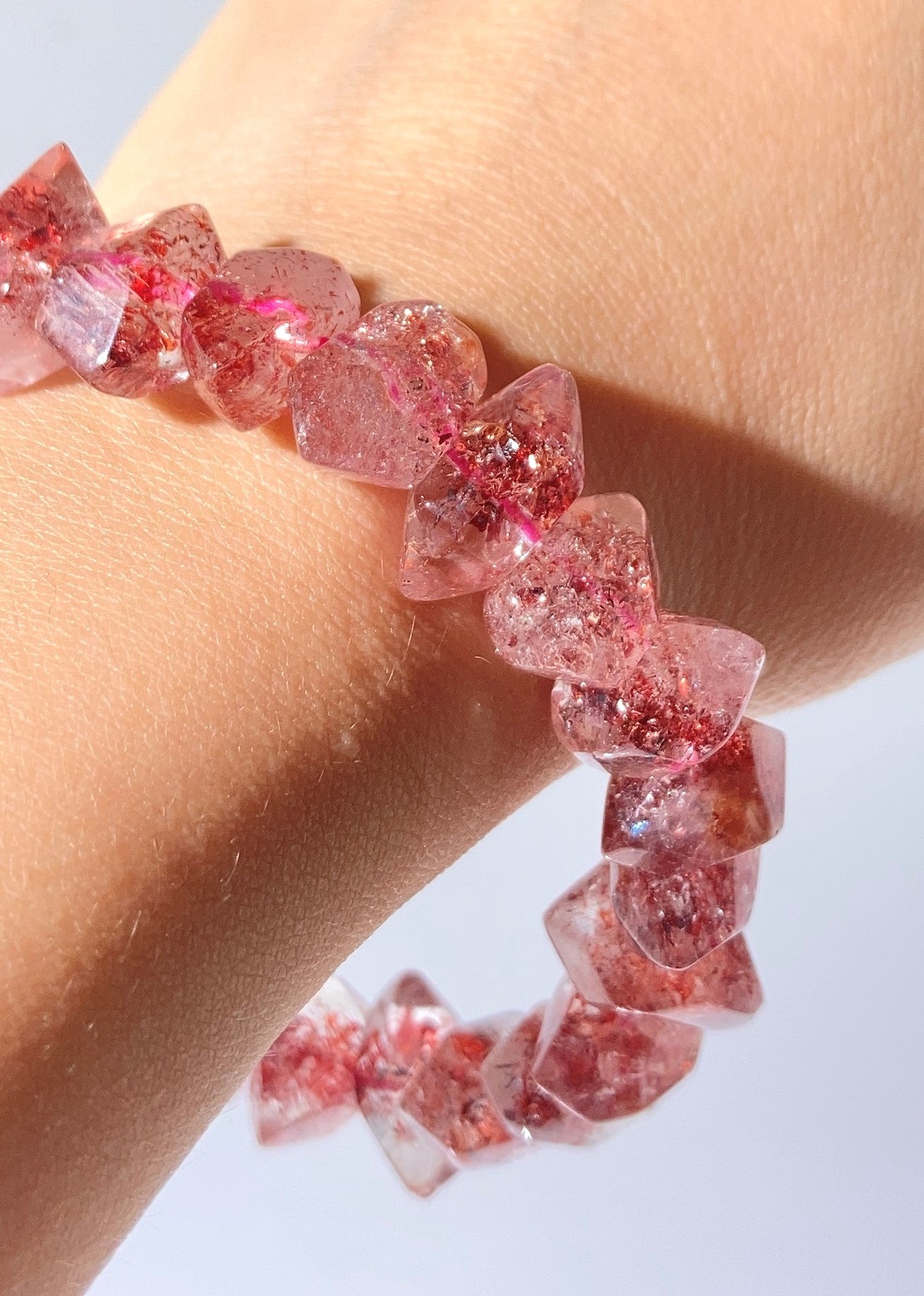 不規則金草莓手鍊