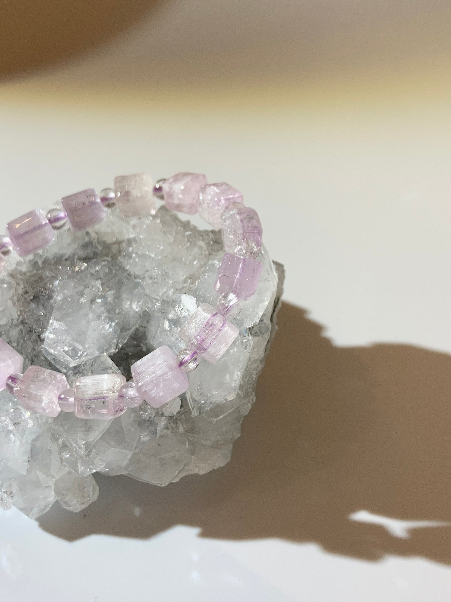 冰種拉絲紫鋰輝 (方糖)