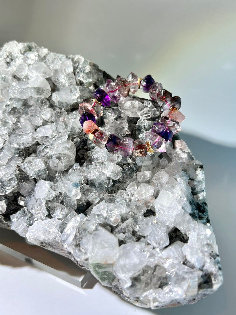 黑藍鑽石魚眼石 消磁淨化