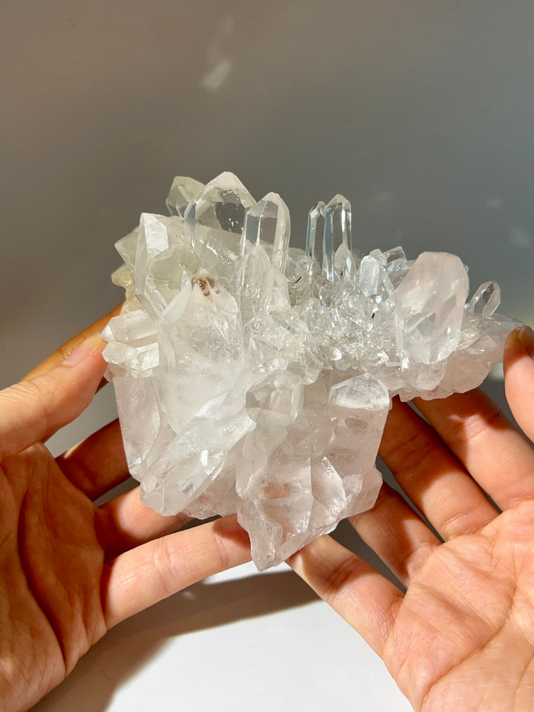 巴西白晶簇縫合水晶