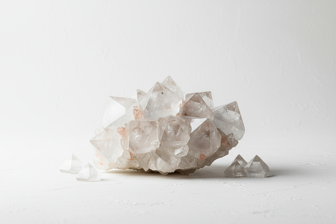 魚眼石 Apophyllite 黑鑽魚眼石 透明魚眼石 藍色魚眼石 粉紅色魚眼石 綠色魚眼石 墨綠色魚眼石 什麽是魚眼石 魚眼石的功效 魚眼石共生輝沸石 魚眼石共生方解石 魚眼石共生赤鐵礦