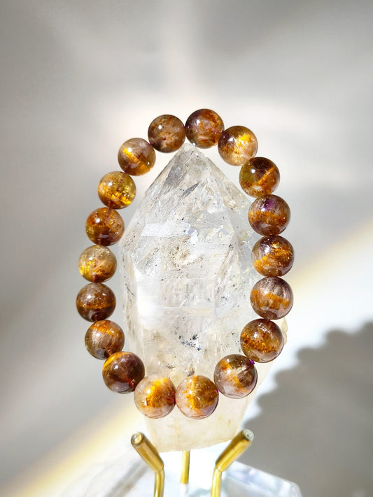 金腰帶紫鈦晶 紫鈦晶金腰帶 金腰帶 紫鈦晶 紫鈦晶功效 紫鈦晶手鏈 紫鈦水晶 茶晶 鈦晶 金髮晶 鈦晶手鏈 香港水晶 南無水晶 Amethyst Rutilated Quartz 財運亨通