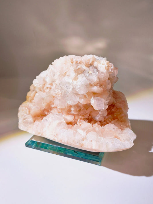 輝沸石 沸石 Stilbite Apophyllite India 鑽石魚眼石 魚眼石 印度魚眼石 魚眼石功效 香港水晶  心輪水晶