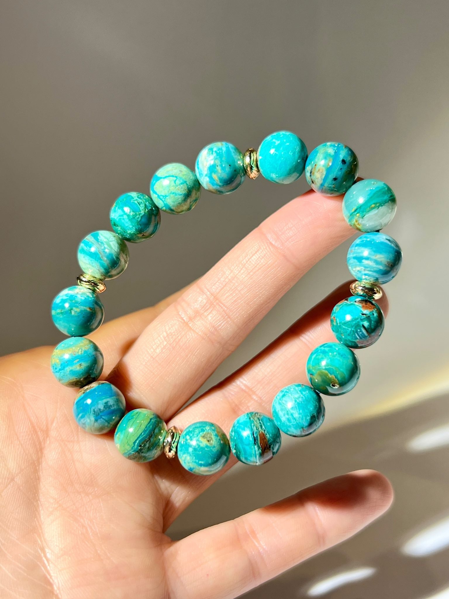 玉化澳寶 藍色澳寶 Blue-PeruvianOpal 協助安定心緒 穩定喉輪 澳寶功效