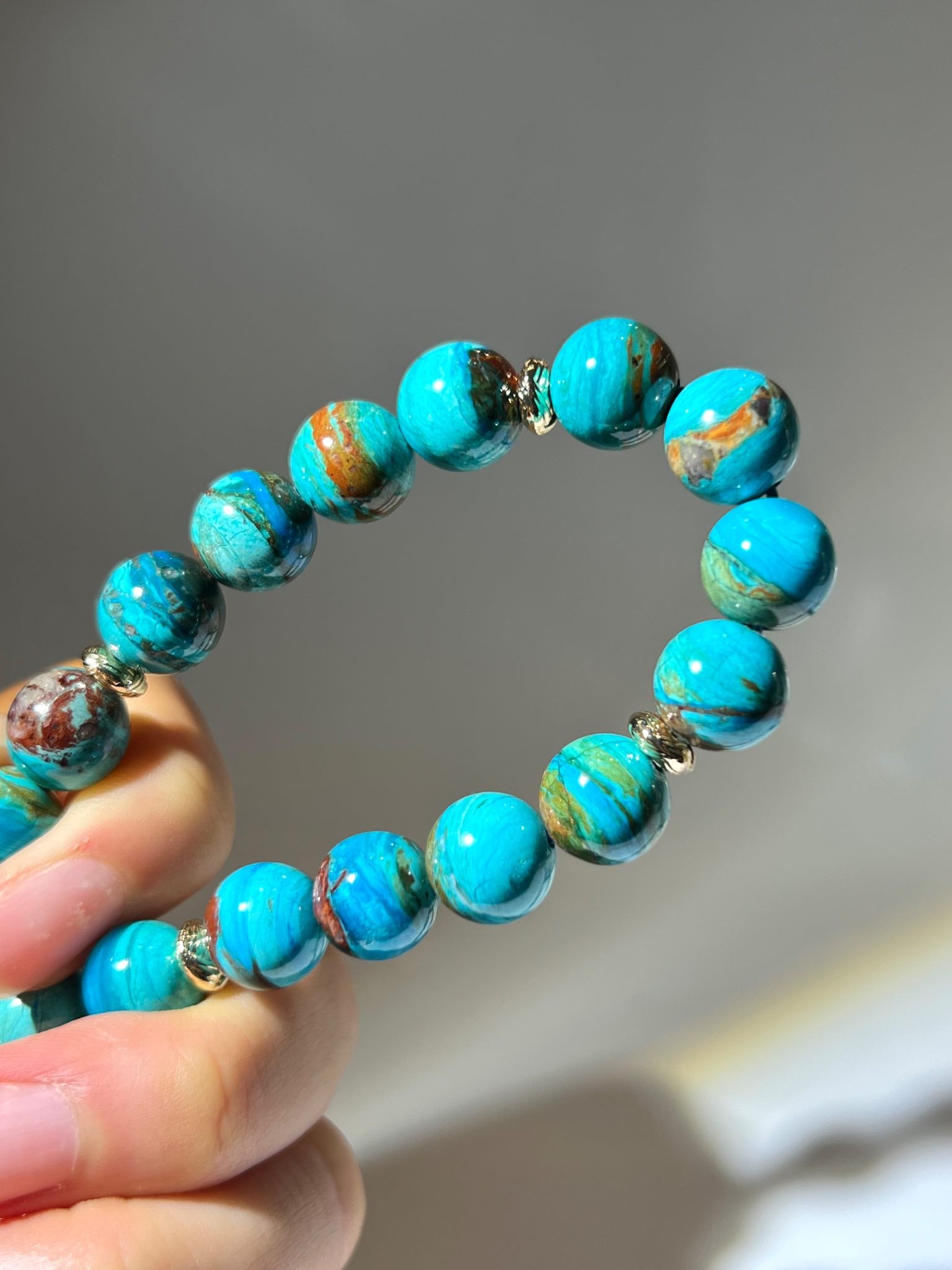 香港澳寶 藍澳寶有什麼功效 澳寶手鏈 Blue Peruvian Opal