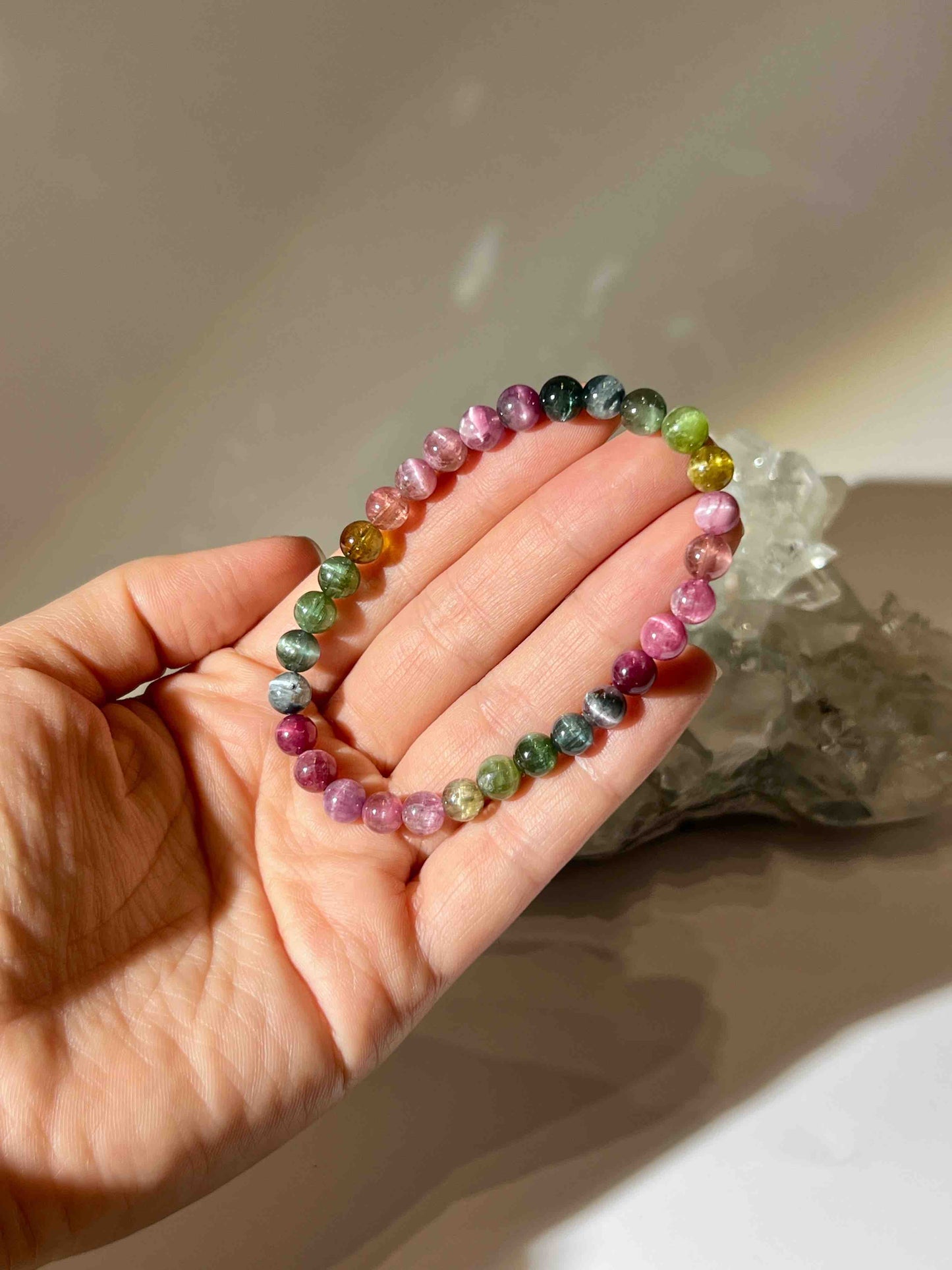 貓眼碧璽手鏈 (糖果色 · 動態光帶 · 功能全面) Tourmaline Bracelet 6.3MM+ 貓眼碧璽功效 貓眼碧璽特色