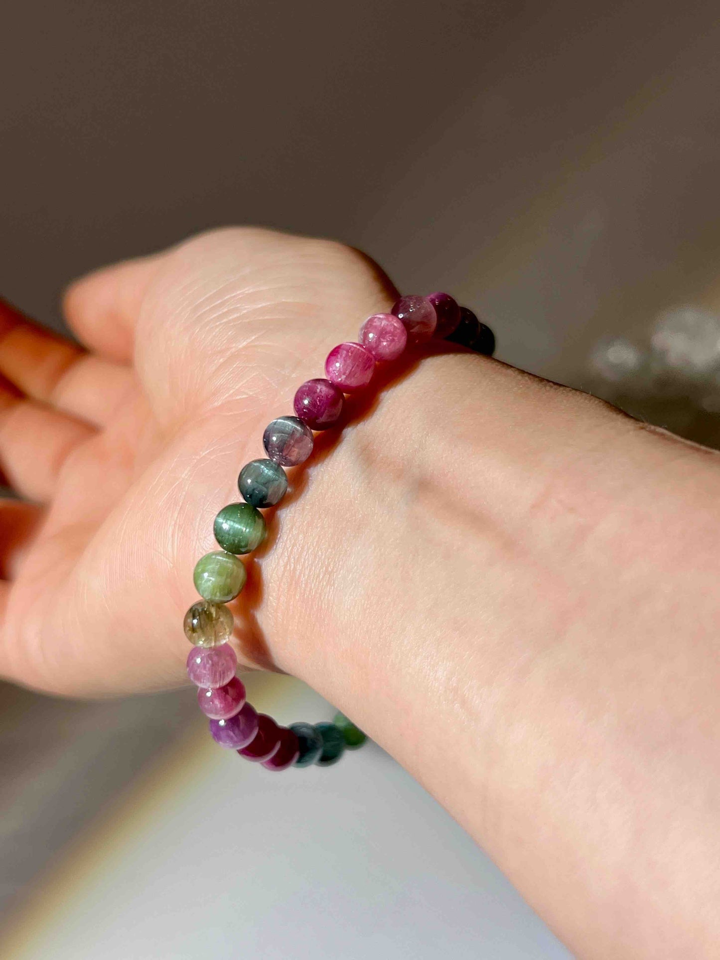 貓眼碧璽手鏈 (糖果色 · 動態光帶 · 功能全面) Tourmaline Bracelet 6.3MM+ 貓眼碧璽功效 貓眼碧璽特色 貓眼碧璽是什麼