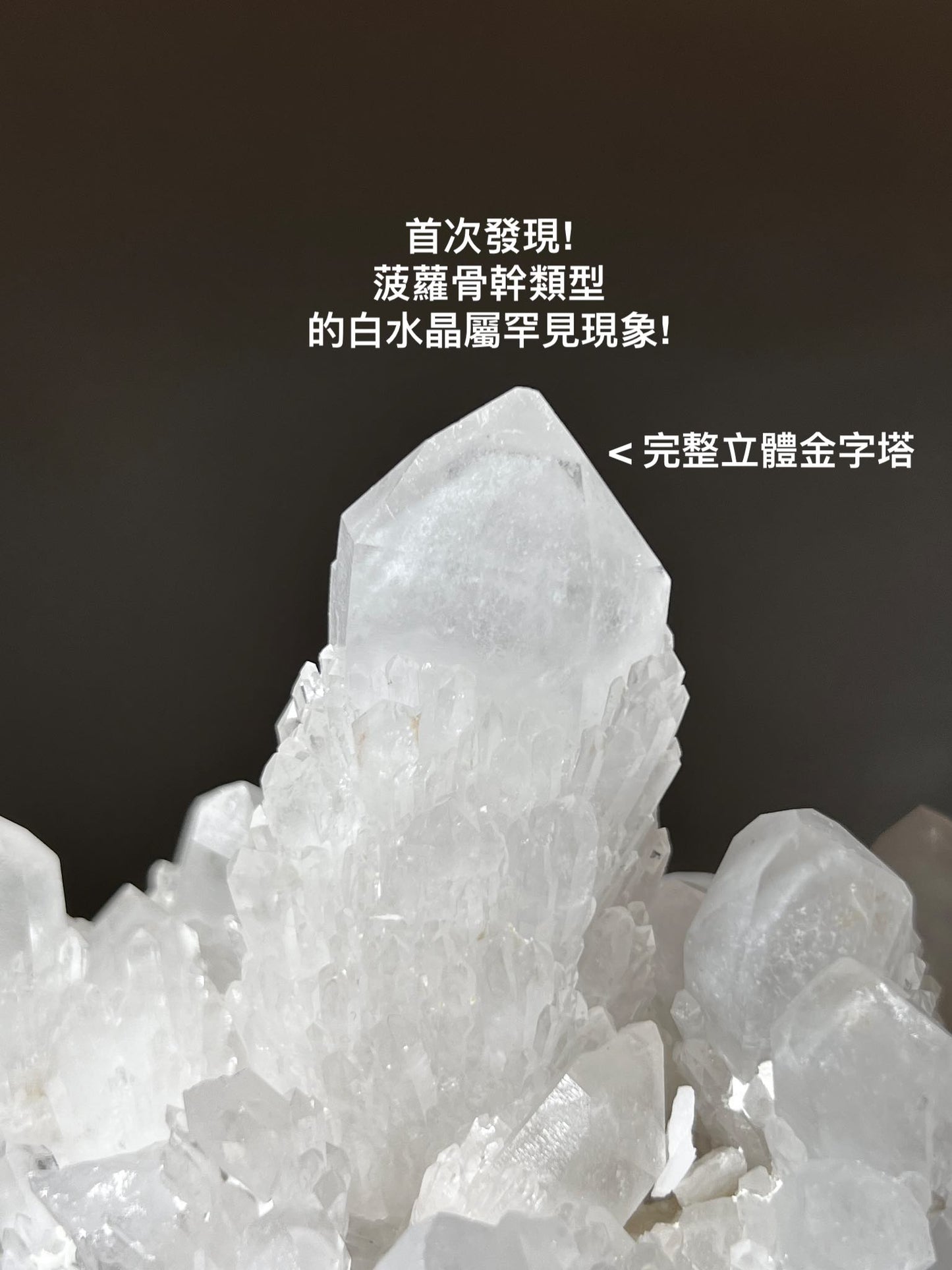 香港水晶 金字塔水晶 菠蘿晶簇 菠蘿骨幹 骨幹水晶 白晶簇 晶簇 淨化水晶