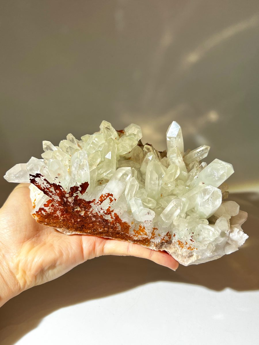 翠幽靈白晶簇 翠幽靈 金字塔水晶