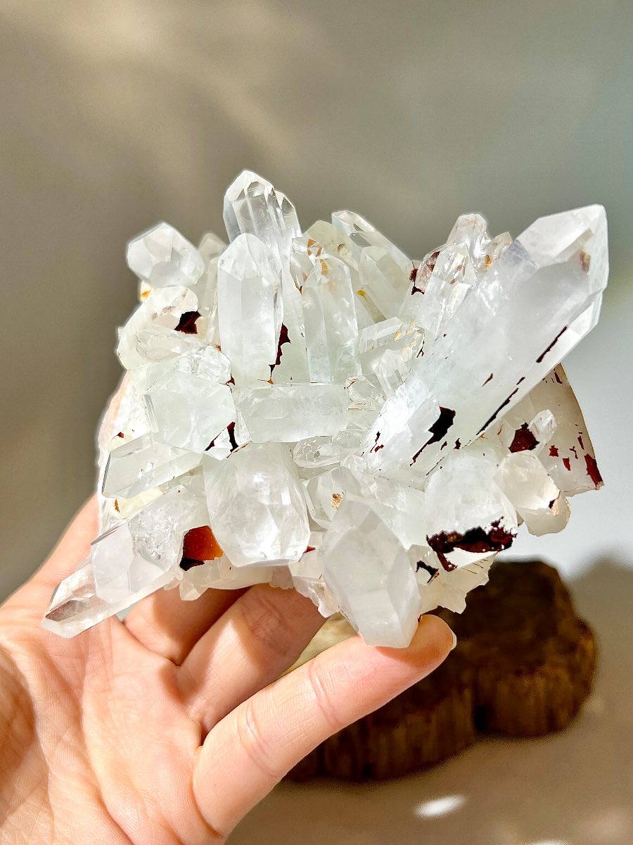 翠幽靈晶簇