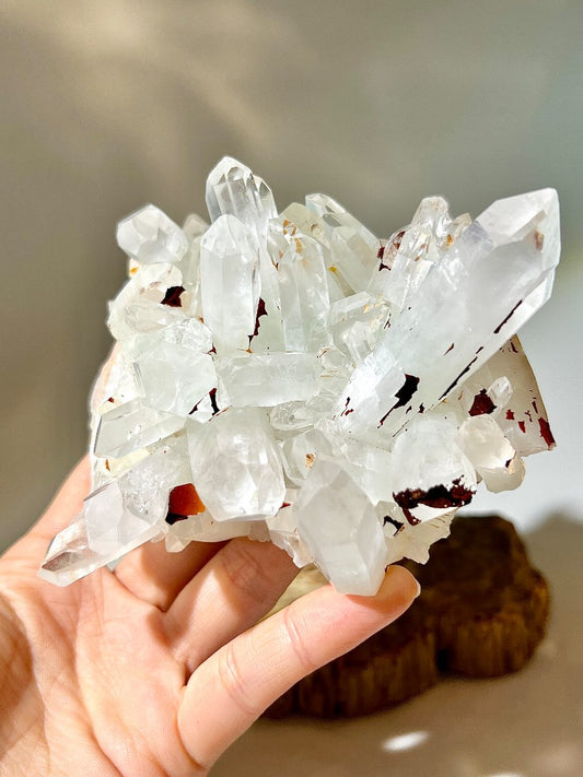 翠幽靈晶簇