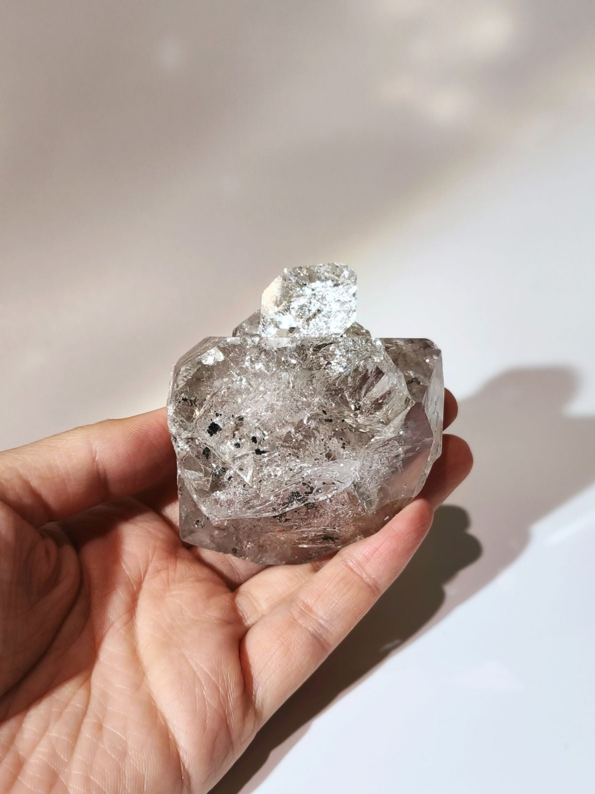 閃靈鑽 Herkimer Diamond 共生閃靈鑽bb 閃靈鑽功效 什麽是閃靈鑽 namucrystal