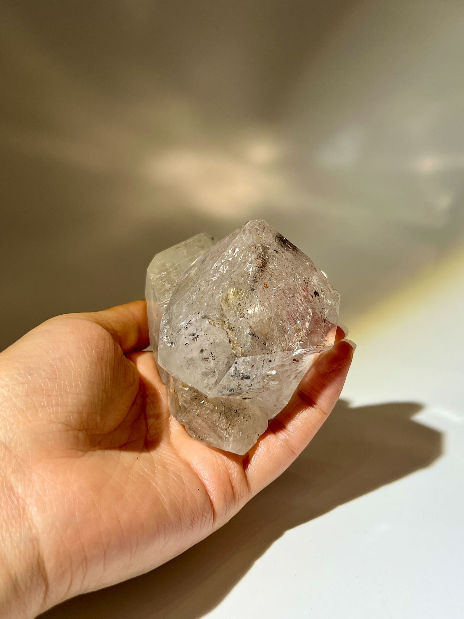 骸骨閃靈鑽 骸骨水晶 skeletal Herkimer diamond 美國閃靈鑽 赫基蒙閃靈鑽 閃靈鑽 香港閃靈鑽 白水晶 白晶 水晶 天然水晶 南無水晶 namucrystal 骨幹水晶 骨幹閃靈鑽 香港水晶店 大水膽