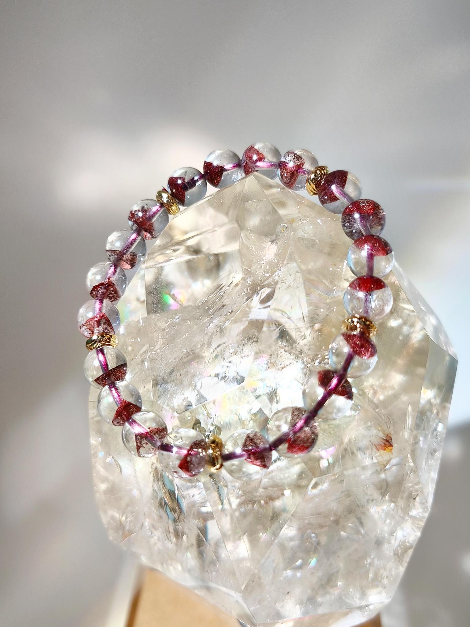 Red Phantom Quartz 紅幽靈金字塔 namucrystal 南無水晶 紅幽靈金字塔功效