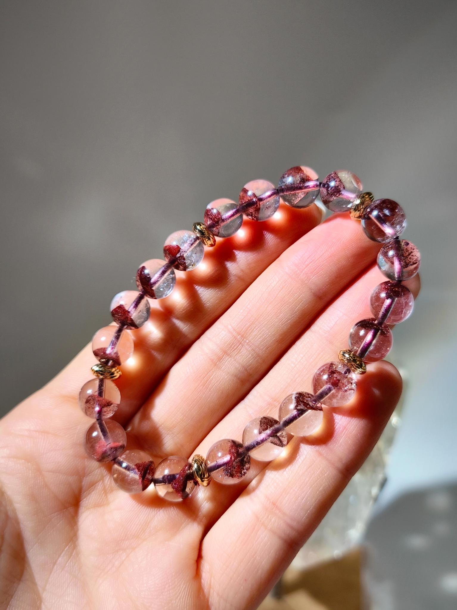 Red Phantom Quartz 紅幽靈金字塔 namucrystal 南無水晶 紅幽靈金字塔功效 紅幽靈手串