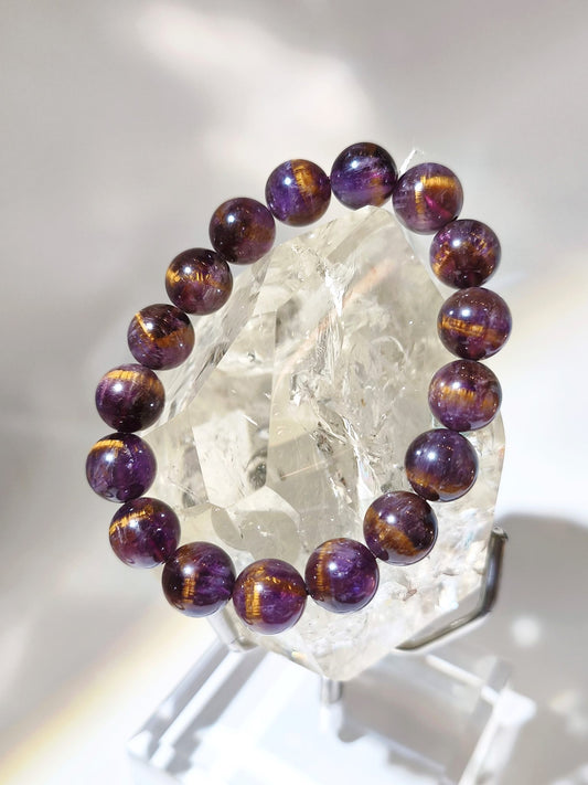 金腰帶紫鈦晶 紫鈦晶金腰帶 金腰帶 紫鈦晶 紫鈦晶功效 紫鈦晶手鏈 紫鈦水晶 茶晶 鈦晶 金髮晶 鈦晶手鏈 香港水晶 南無水晶 Amethyst Rutilated Quartz 財運亨通 招財 招貴人·
