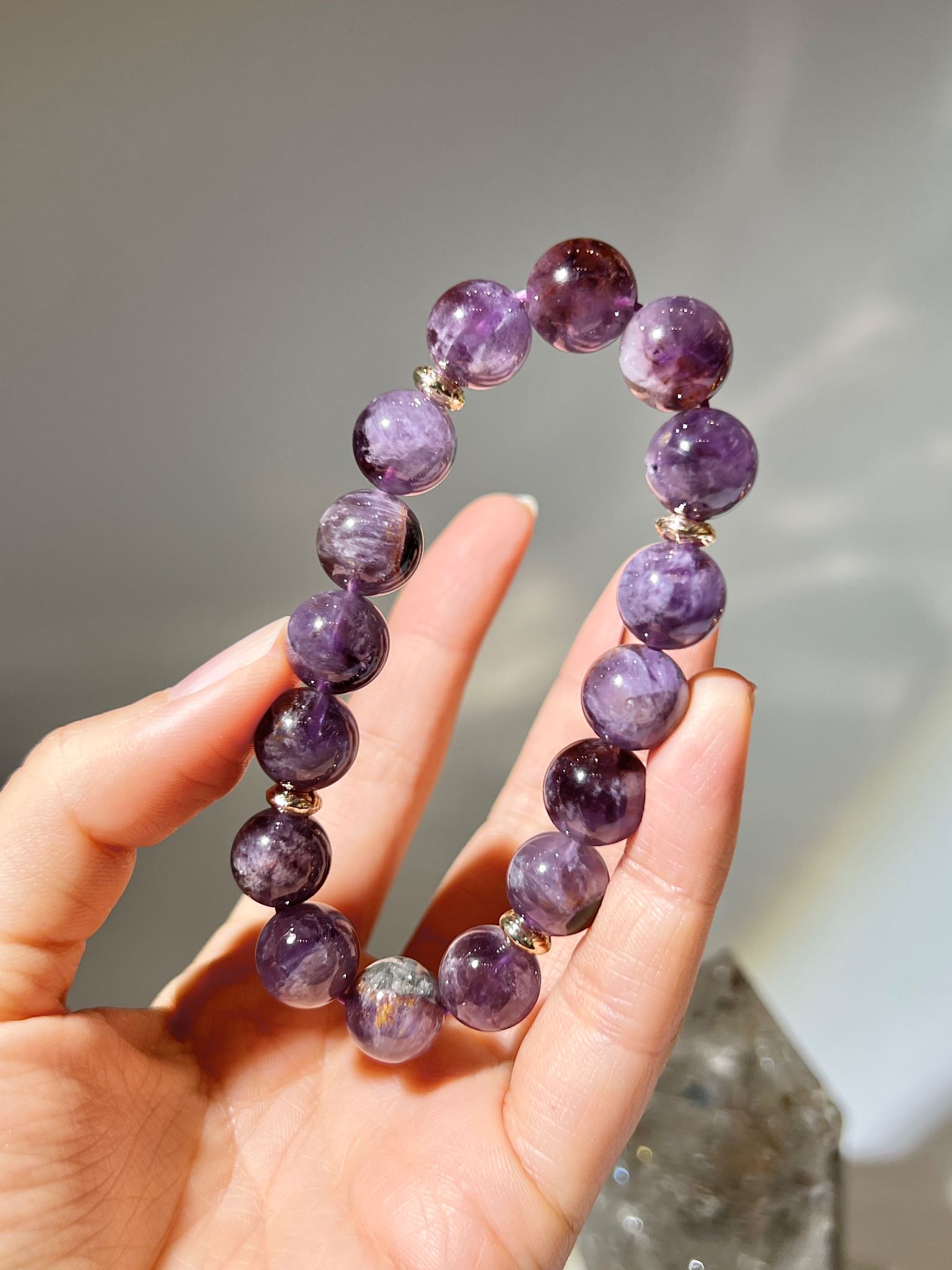 極光天眼 天眼極光 紫極光 達碧茲 極光23 極光水晶 紫鈦晶 紫鈦 極光23手鏈 極光23水晶 大眼極光水晶 水晶手鏈 南無水晶 auralite23 namucrystal 