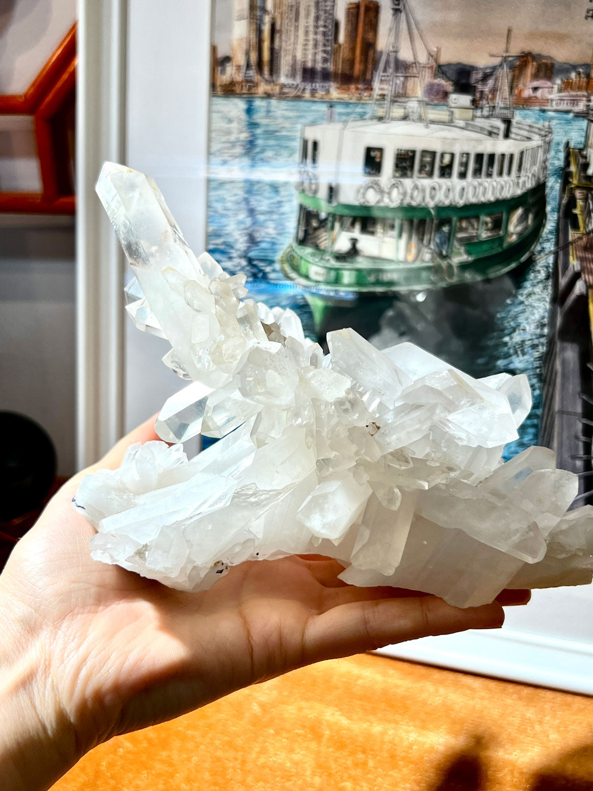 水晶白晶簇 白水晶
