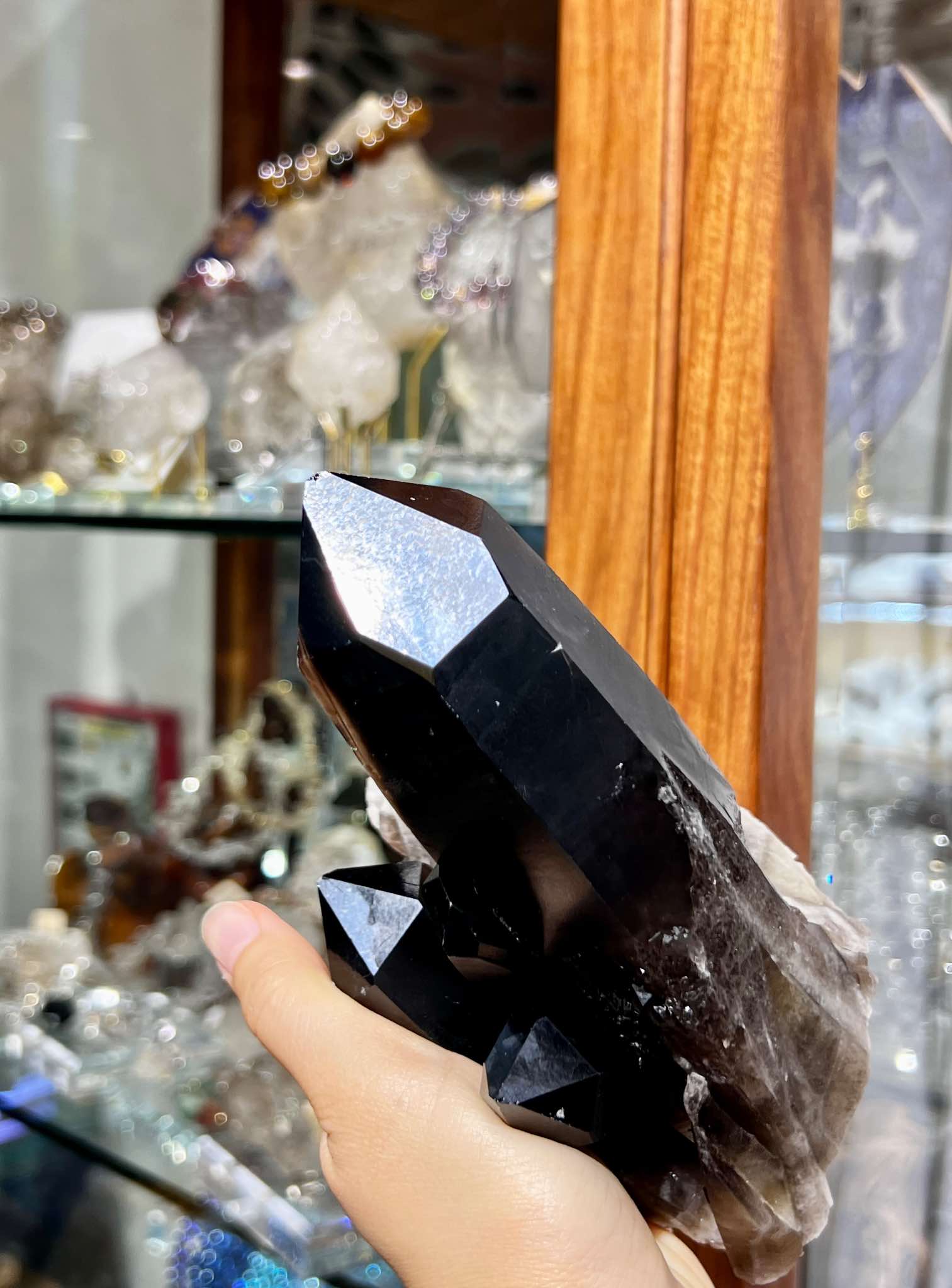 黑晶簇 茶晶簇 煙晶簇 黑水晶 黑色水晶 水晶原石 黑水晶簇 香港水晶店 ISIS五面女神