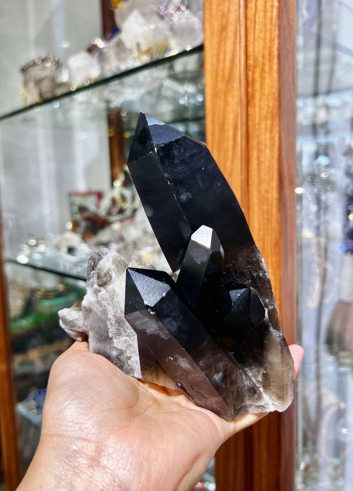 黑晶簇 茶晶簇 煙晶簇 黑水晶 黑色水晶 水晶原石 黑水晶簇 香港水晶店