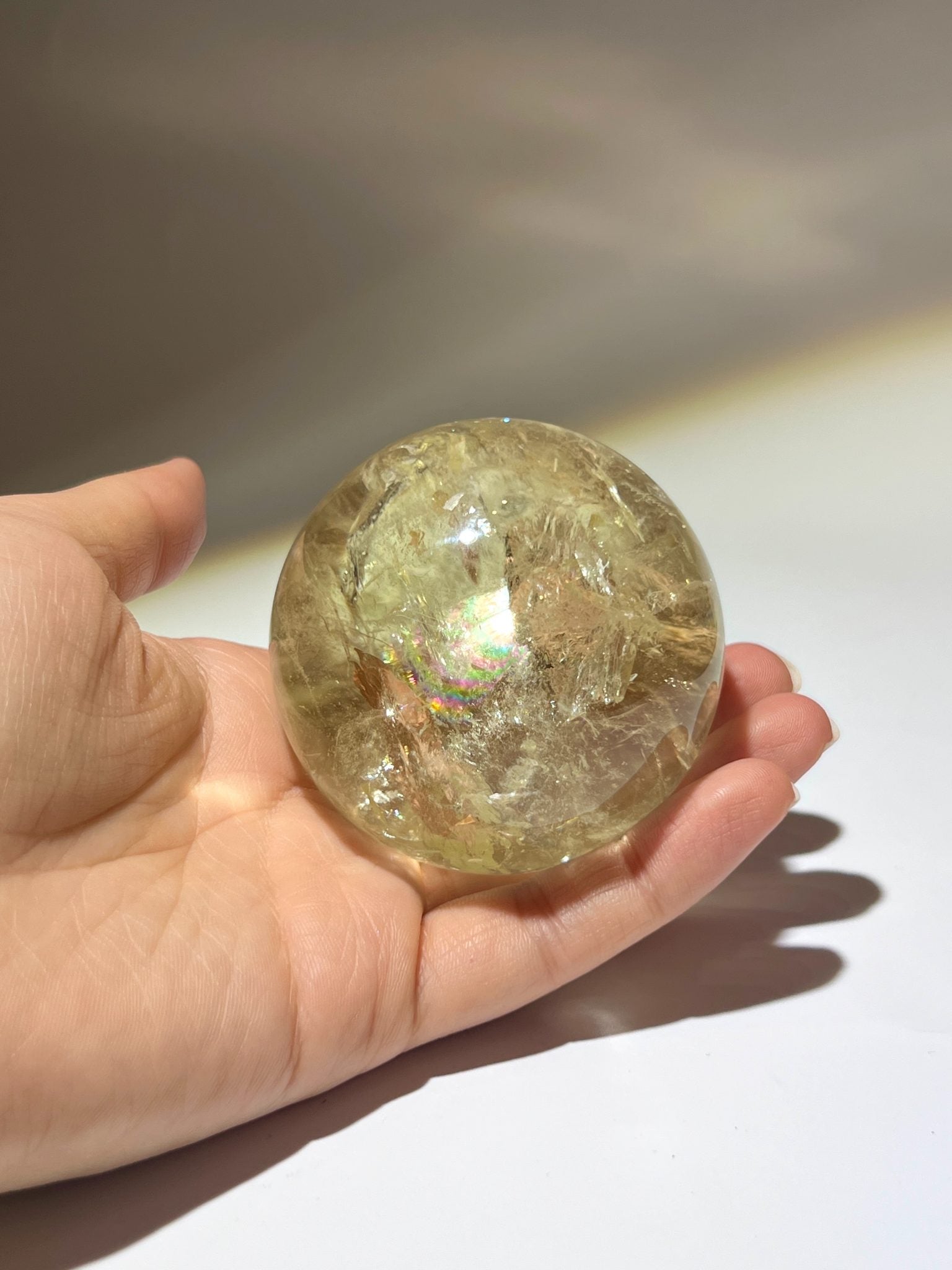 阿賽黃晶球 Citrine Sphere 約270g 圓球形水晶收藏及家居擺設