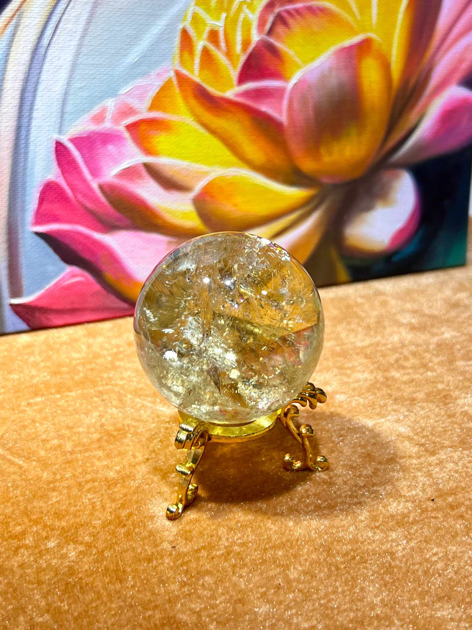 黃水晶 黃晶球 水晶球 晶球功效 招財黃晶 香港水晶店 香港水晶