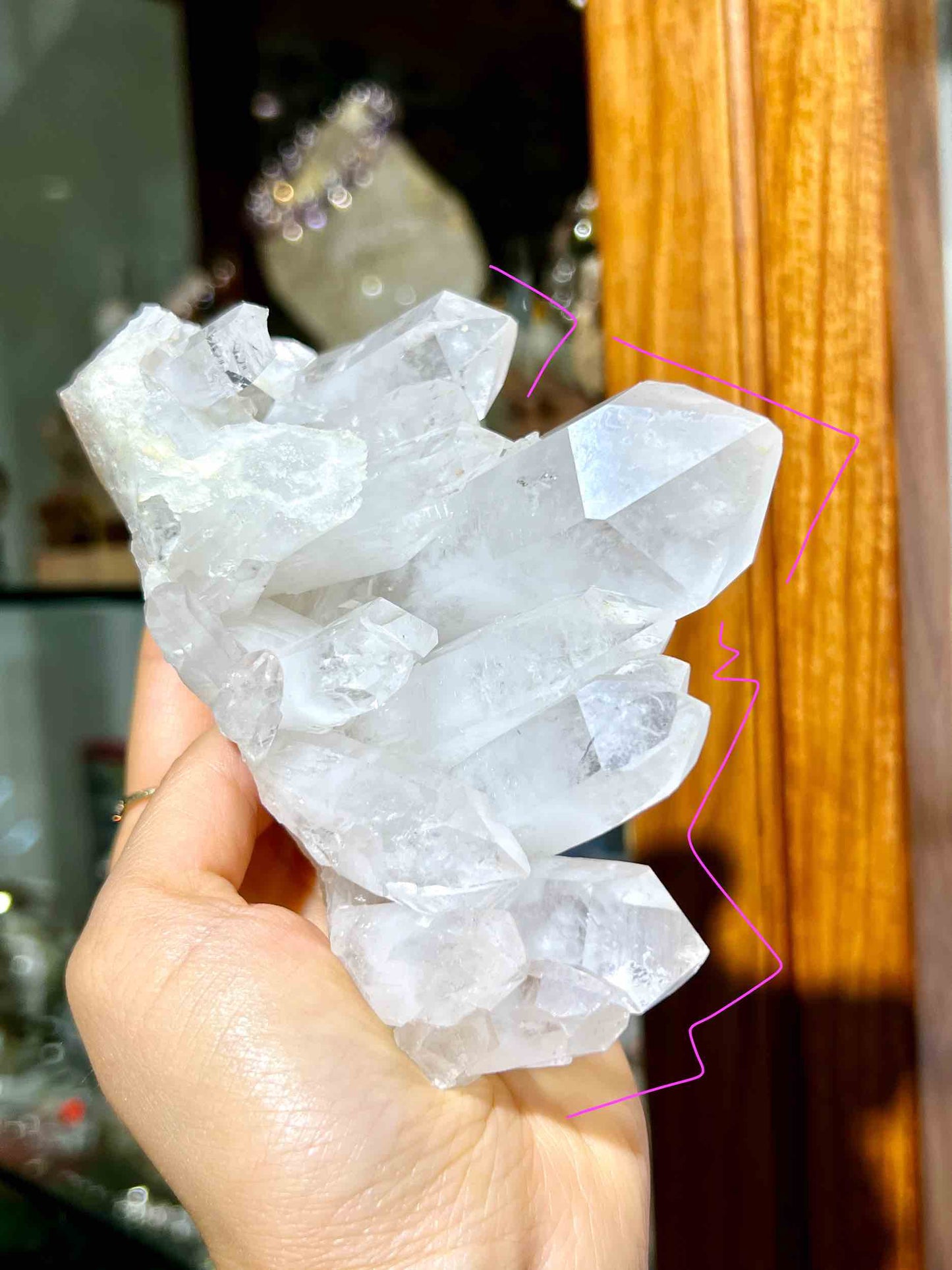 哥倫比亞 白水晶 白晶簇 淨化水晶 淨化手串