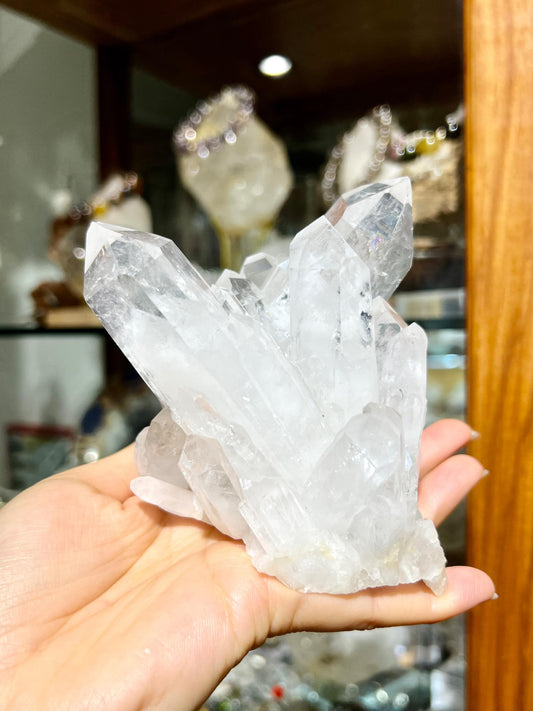 哥倫比亞白晶簇 白晶簇 白水晶 淨化 淨化消磁