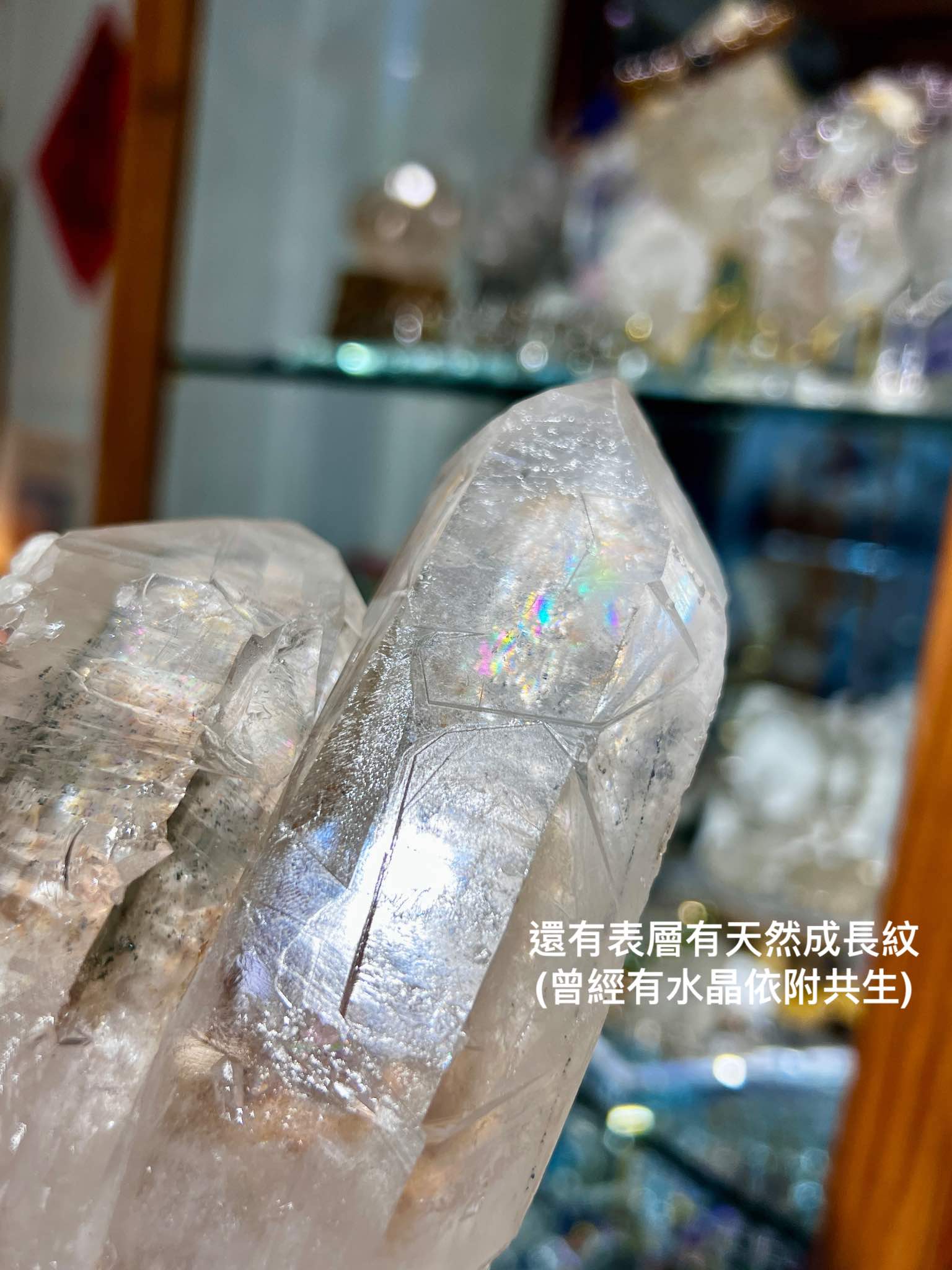 白晶柱 白水晶 水晶柱 晶柱 晶柱功 天然晶柱 天然白水晶 淨化水晶 香港水晶店 天然原石 水晶原石 幽靈水晶 綠幽靈